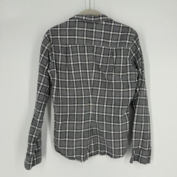 Frank & Eileen Shirt Women’s small S barry plaid  tunic top blouse office work - Picture 5 of 5